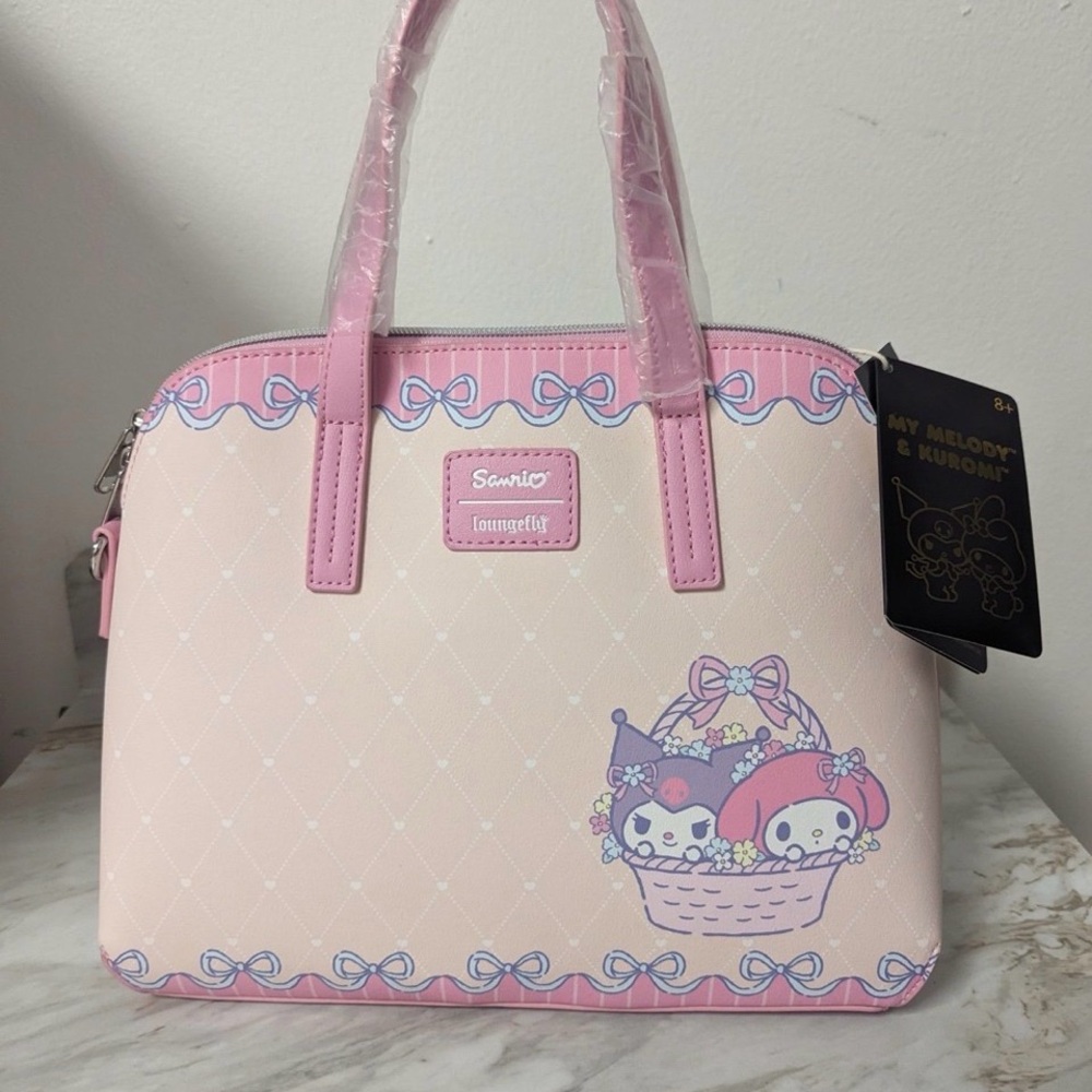 Hot Topic Loungefly Kuromi My Melody Bowling Bag Sold Out 🩷 - Picture 3 of 3